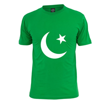 Green Flag Round Neck T-shirt For Men