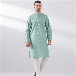 Schiffli Embroidered Kurta