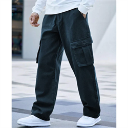 Twill Navy Cotton Cargo Trouser For Men