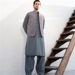 Embroidered Wash & Wear Suit