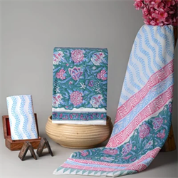 Cotton Unstitched Ladies Salwar Suits