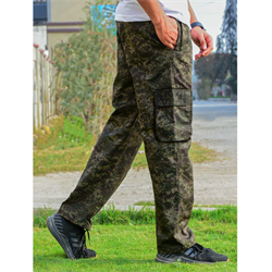 Jupiter Camo Cargo Pockets Combat Cotton Trouser