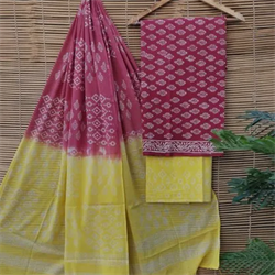 Cotton Unstitched Ladies Salwar Suits